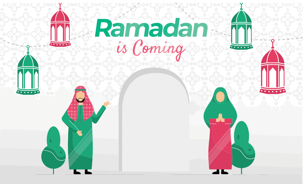 Vector Ramadhan Is Cooming CDR